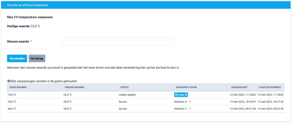 Instelling Monitoring